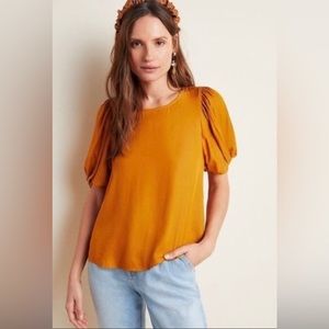 Anthropologie Dolan Mustard Blouse women’s XL